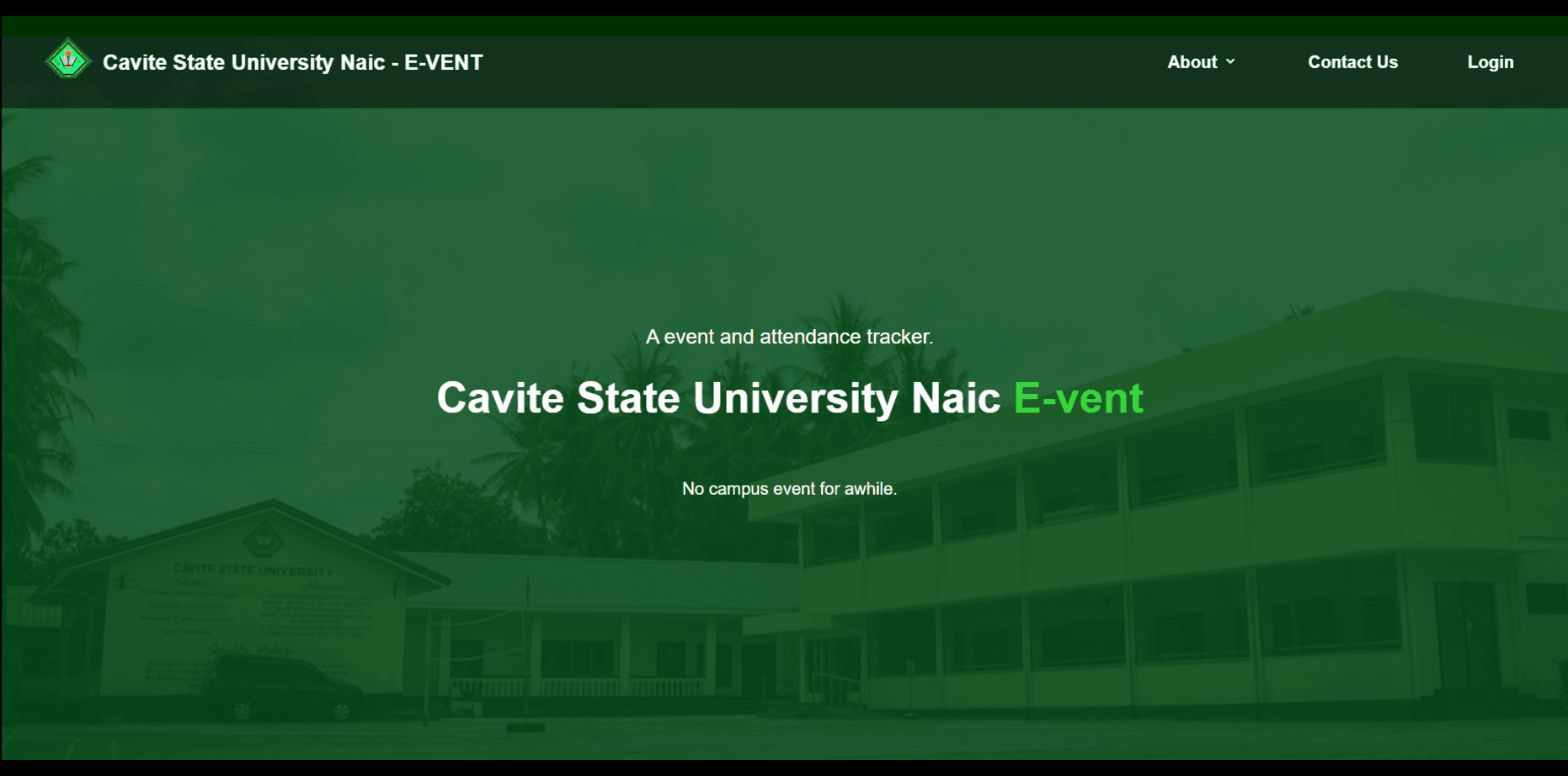 CVSU Event Landing Page